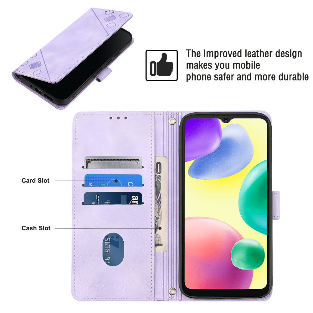 For Xiaomi Redmi 10A PT005 YB Imprinting Series-6 Phone Cover Skin Touch Stand PU Leather Phone Wallet Case For Xiaomi Redmi 10A PT005 YB Imprinting Series-6 Phone Cover Skin Touch Stand PU Leather Phone Wallet Case